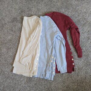 CHICO'S Pullover Sweater Tops (3) - Size 0 Small